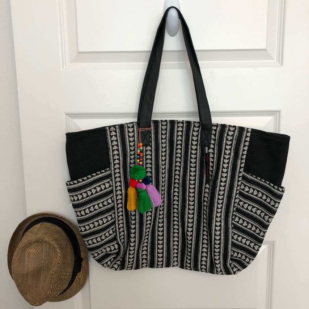 NWT Tribal, Boho, Woven Beach Tote